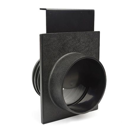 Big Horn 4-Inch ABS Plastic Blast Gate w/One Threaded End & One Quick Disconnect End 11440